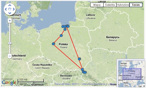 map bieszczady 2006